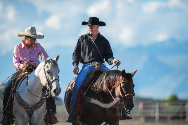 istock Ranchers at rodeo arena 1200811812