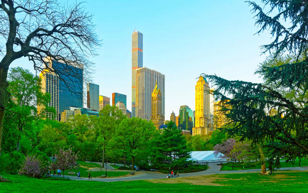 istock View on Midtown Manhattan skyline in Central Park reflex 1200811918
