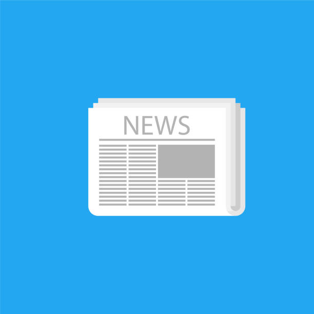 istock Newspaper news. Daily paper roll. Vector illustration in flat style 1200812334