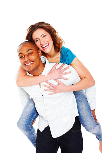 istock Playful Young Couple - Isolated 120081482