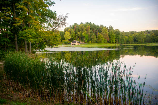 istock A beautiful calm lake scene on a perfect summers day 1200815470