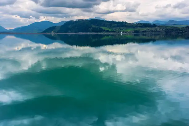 Photo of lake liptovska mara in slovakia