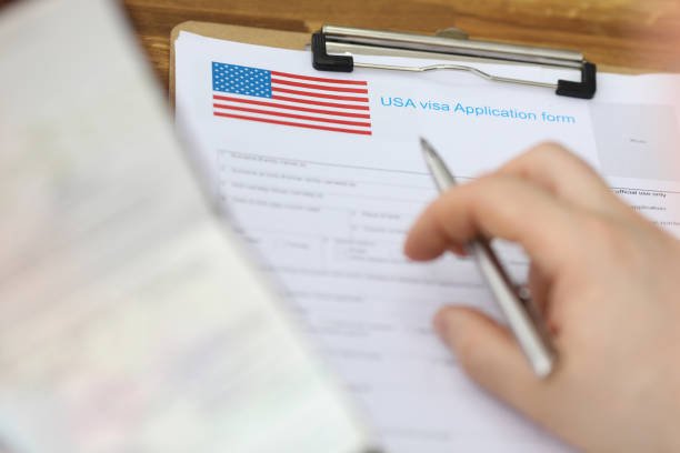 istock Entry america with legal document 1200829601