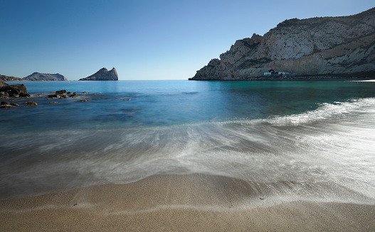 Cookers Beach in the town of Aguilas, province of Murcia, Spain