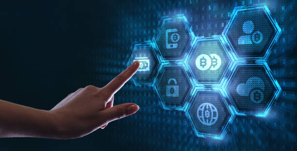 istock Crypto-currency,  Bitcoin internet virtual money. Currency Technology Business Internet Concept. 1200831830