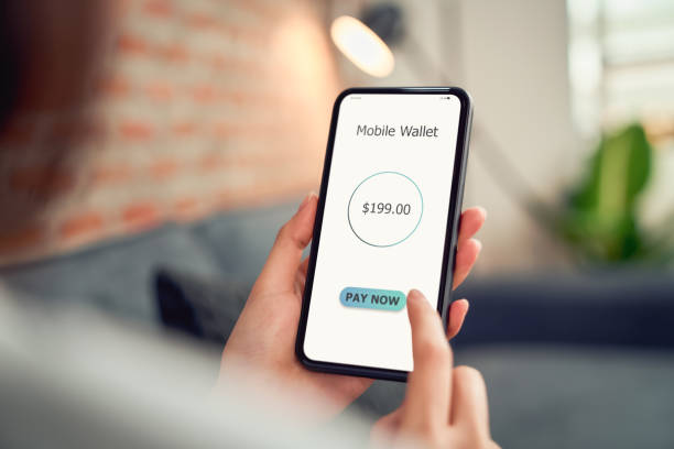 istock Woman using smartphone for payment mobile banking on application wallet. 1200839276