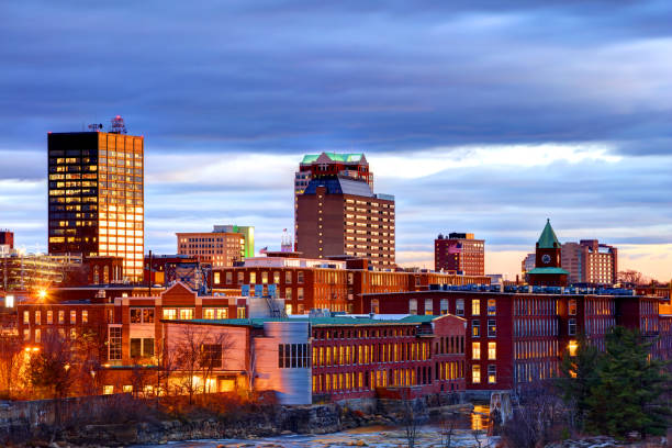 istock Downtown Manchester, New Hampshire Skyline 1200842578