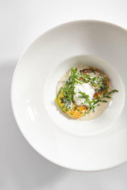istock Zucchini Pancakes, Courgette Fritters with Cheese Sauce 1200858676