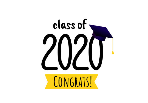 istock Class of 2020. Congratulation to Graduates. Graduation logo. 1200865023