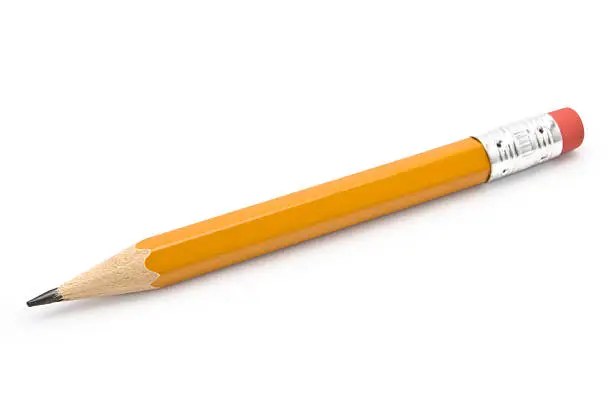 Pencil isolated on pure white background