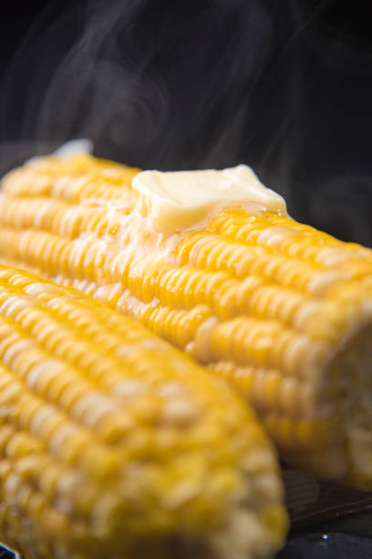istock Boiled sweet corn and melted butter 1200867474