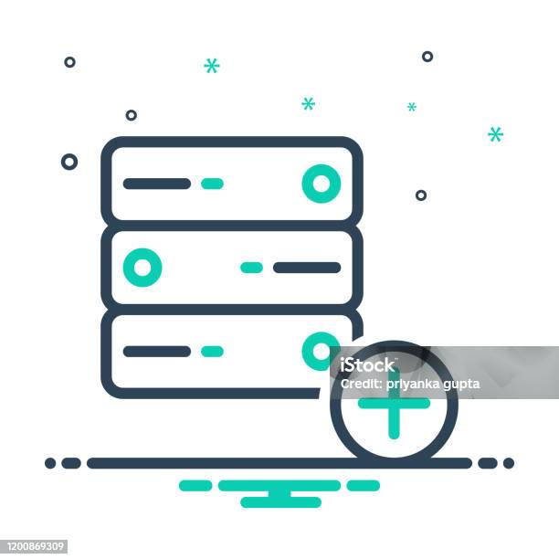 Data Add Stock Illustration - Download Image Now - Data, Database, Disk ...