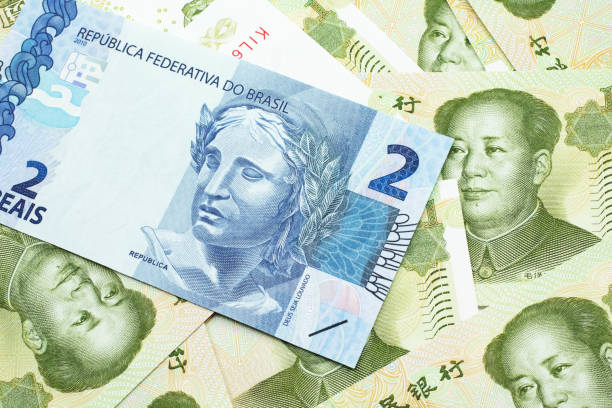 istock A real note from Brazil with Chinese one yuan bills 1200870246