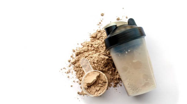 whey protein - base comida e bebida imagens e fotografias de stock