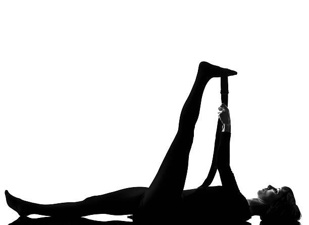 istock woman supta padangusthasana 1 Hand To Big Toe Pose 120087592
