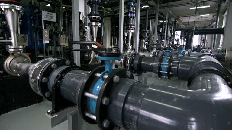 Gas Refinery Equipment with Pipes System Meters