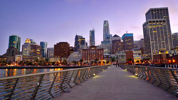 istock Pier To San Francisco. Evening. City. Illumination 1200878825