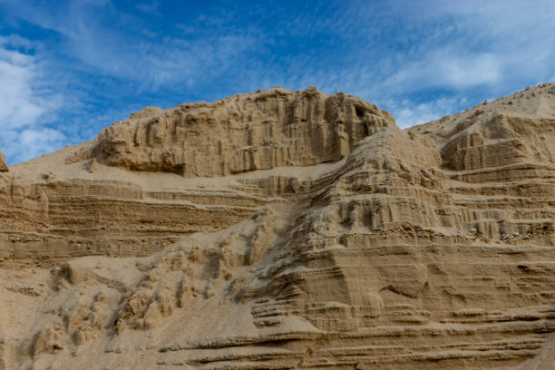 istock sand mountain background texture with sky and cloud. 1200879869