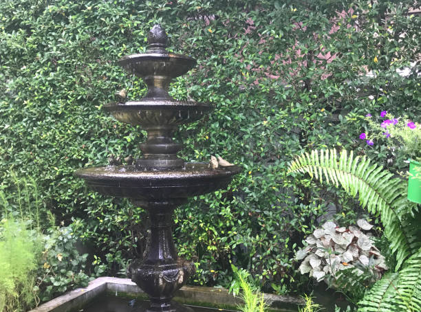 istock Fountain decorated in the garden 1200880858