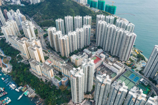 istock Drone view of Aberdeen, Hong Kong 1200882689