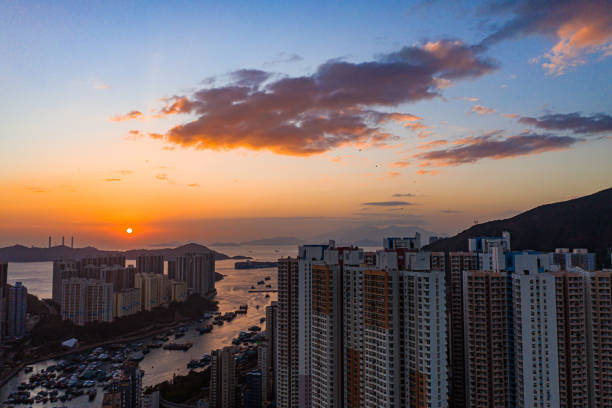 istock Drone view of Aberdeen, Hong Kong 1200882742