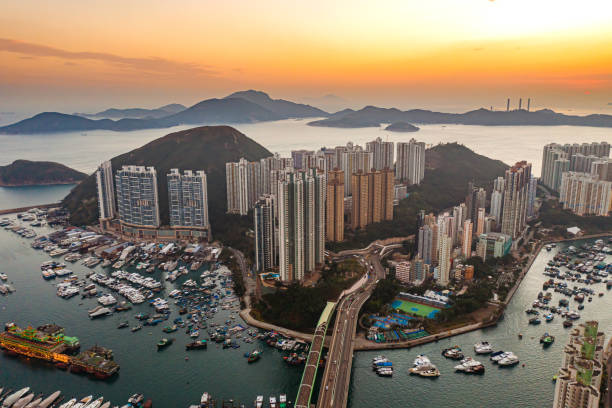 istock Drone view of Aberdeen, Hong Kong 1200882761
