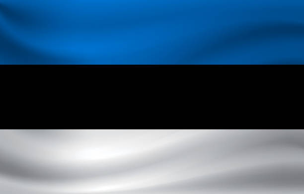 istock Waving flag of Estonia. Vector illustration 1200884771