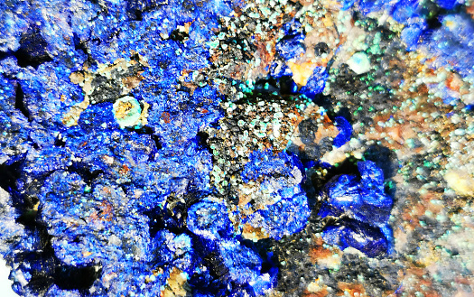 blue azurite mineral texture as very nice background