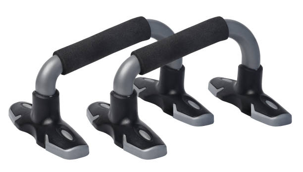 istock Sport steel Push up bars with ergonomic handle isolated 1200890084