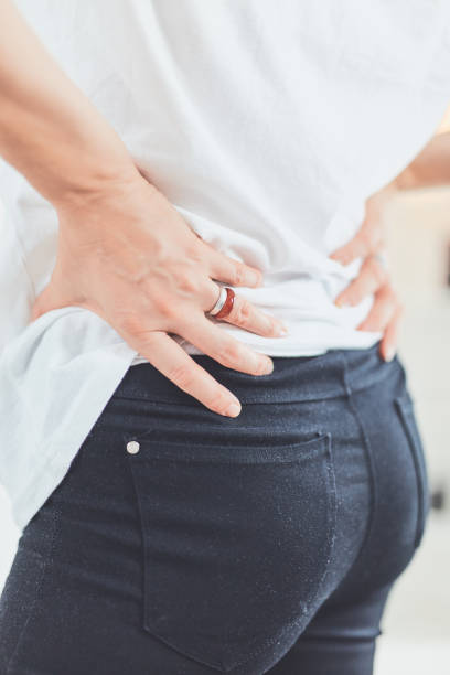 istock Hip, back and spinal problems in adult ages. 1200893286