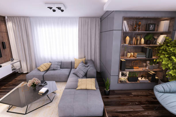 istock Modern living room interior 1200893332