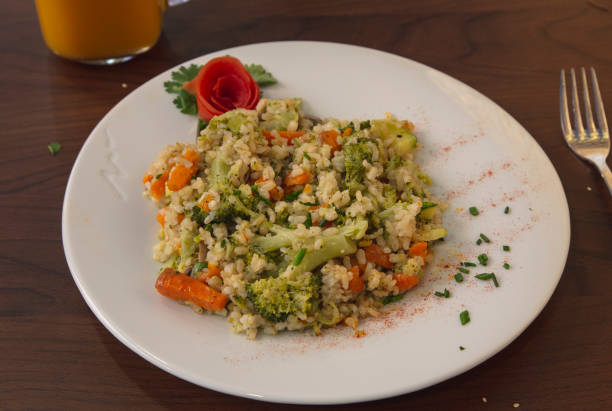 istock Vegan risotto with vegetables and spices 1200895805
