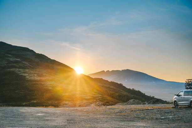 istock Scenic View Of Mountains Against Sky During Sunset 1200897316