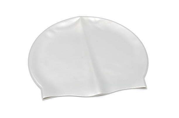 Swim Cap A swim cap isolated on a white background swimming cap stock pictures, royalty-free photos & images