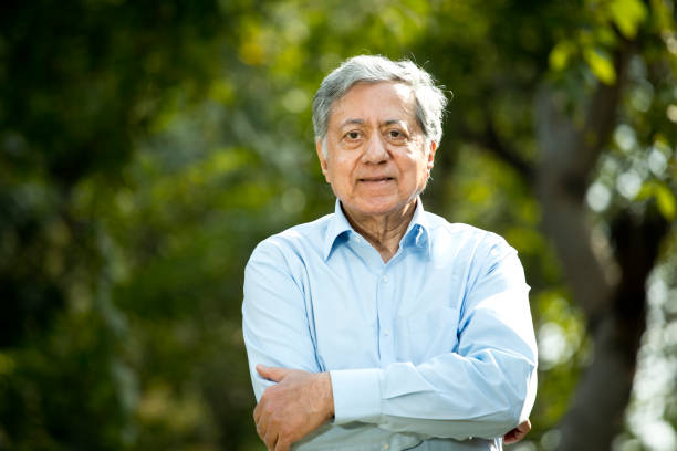 istock Portrait of senior man looking at camera 1200898582
