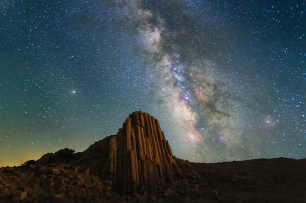 istock The Milky way is in the mountains 1200903589