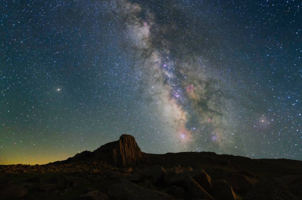 istock The Milky way is in the mountains 1200903601