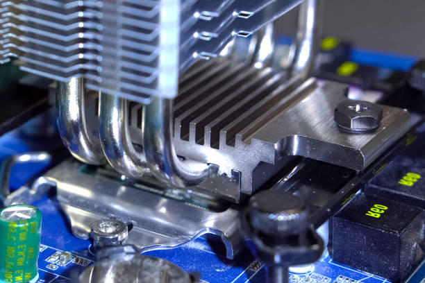 istock CPU cooling system. Cooler with radiator on the motherboard. 1200909621