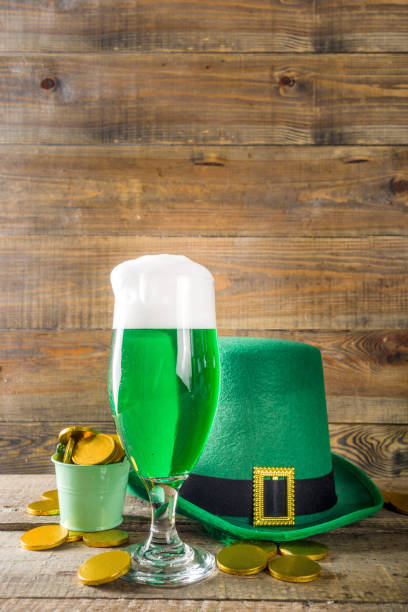 istock Green beer glasses for St Patrick's day party 1200913421