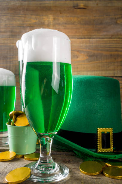 istock Green beer glasses for St Patrick's day party 1200913422