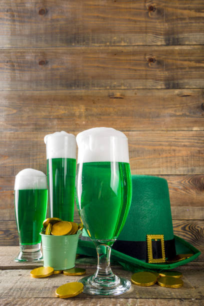 istock Green beer glasses for St Patrick's day party 1200913444