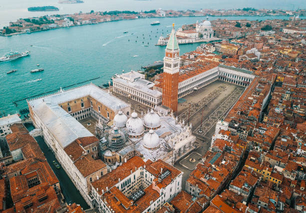 istock Aerial View of San Marco Square at Sunrise 1200916521