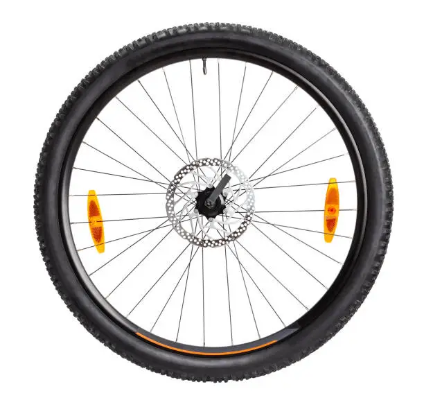 Photo of bike front wheel