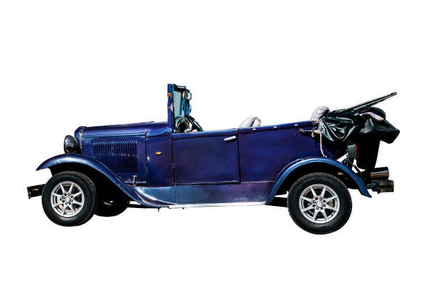 istock Antique car isolated on white background 1200921654