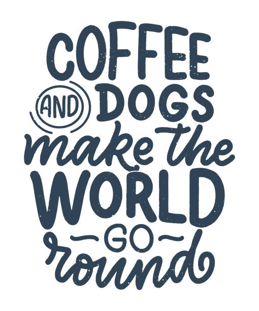 istock Vector illustration with funny phrase. Hand drawn inspirational quote about dogs. Lettering for poster, t-shirt, card, invitation, sticker. 1200922602