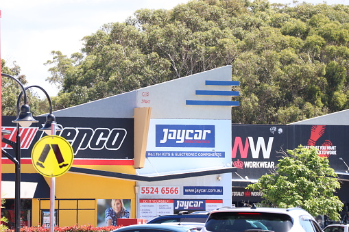Tweed, New South Wales, Australia, January 19 2020:Jaycar Business sign Australia