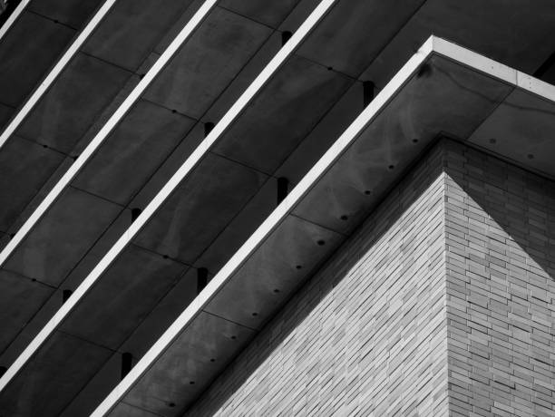 istock Abstract background architecture lines. modern architecture detail 1200929435