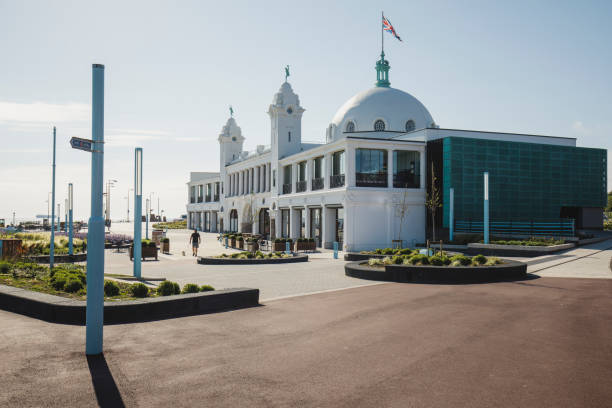 istock Exterior of iconic seafront building 1200930832
