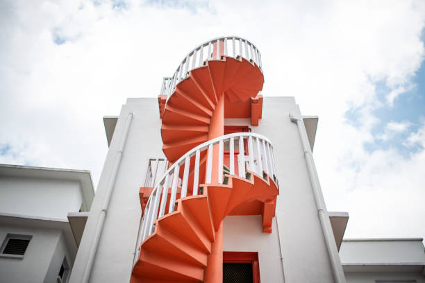 istock Colorful spiral stairs, Singapore 1200931976