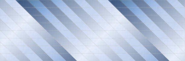 istock Banner background poster abstract long striped diagonal geometric horizontal silver cyan gray gradient color with rhombuses shiny with texture surface metal glass fabric textile silk satin 1200934070